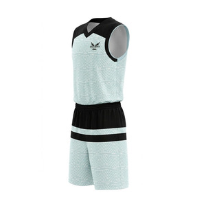 Uniforme de Baloncesto Sublimado Personalizado, Sin Mangas, Cuello en V, Absorbente de Humedad, Unisex para Adultos, Estampado Geométrico, Conjunto de Jersey Reversible - Product Image 6