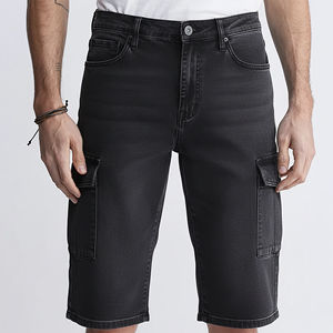 Pantalones Cortos de Mezclilla para Hombre, Estilo Jorts, Corte Holgado, Algodón Grueso, Hasta la Rodilla, Proveedor Mayorista de Moda, Personalizados OEM - Product Image 4