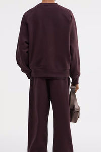 Sweat-shirt homme oversize en molleton épais à manches longues, épaules tombantes, décontracté, effet délavé, 100% coton, impression sérigraphique de logo personnalisé - Product Image 6