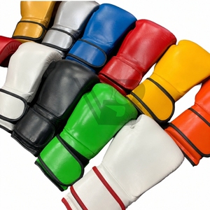 Factory Custom Breathable Unisex Kick Boxing <b>Gloves</b> High Quality Leather Lace-Up Closure <b>Moisture</b> Wicking Pro Training Laced - Product Image 5