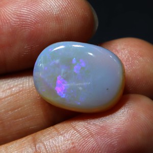 Opale naturelle australienne de 13 carats, opale de Coober Pedy, pierre précieuse en vrac, opale à feu bleu, faite à la main pour la fabrication de bijoux - Product Image 3