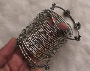 Gold Plated Glass Kashmiri <b>Bangles</b> with Emerald Cut Pearl Detailing Trendy Bridal & Wedding Occasion Wear - Product Image 6