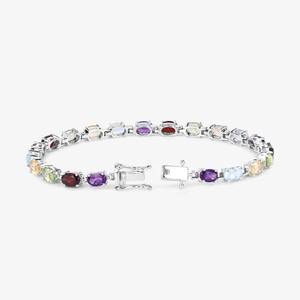 925 Sterling Silver Moissanite <b>Charm</b> Chain Link Tennis <b>Bracelet</b> Hip Hop Fashion Jewelry Designer Statement - Product Image 2