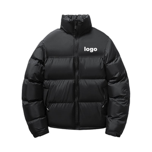 Chaquetas de lana de invierno para hombre de alta calidad, casuales, con cuello alto, talla grande, impermeables, cortavientos, con cremallera, de punto, tipo bomber, acolchadas. - Product Image 5