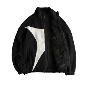 Wholesale Eco-Friendly <b>Fleece</b> Sherpa Lined <b>Jacket</b> Men's Oversize Full Zip Sherpa <b>Warm</b> Winter <b>Jacket</b> for Men - Product Image 6