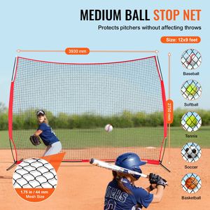Rete di Protezione Portatile 12x9 ft per Campi Sportivi con Borsa per il Trasporto, Schermo Protettivo e Rete Barriera - Product Image 2