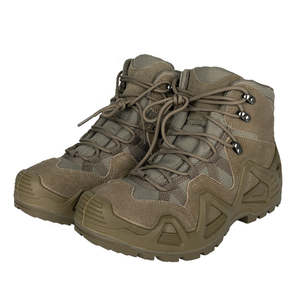 Botas Tácticas de Cuero Transpirables Ligeras Personalizadas para Hombre, Botas de Tobillo Alto para Exteriores - Product Image 3