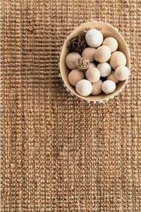 Tapis en jute naturel à bords festonnés, tapis bohème tissé à la main pour salon, chambre, hôtels, et espaces commerciaux - Product Image 4