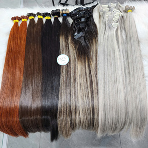 Extensiones de Cabello Humano GUGU, Cabello Virgen Vietnamita, Negro Natural, Largo y Liso, Doble Trama - Product Image 3