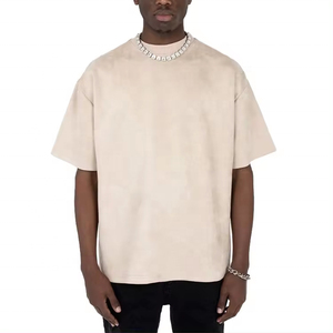 Camiseta Hip Hop al por Mayor con Lavado Ácido para Hombre, Estilo Urbano, Algodón Vintage, Logotipo Personalizado Impreso, Proveedor de Camisetas Lavadas - Product Image 3