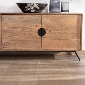 Mueble para TV Vandana Silver Grain de 4 puertas en madera de acacia Spot 180 cm - Product Image 4