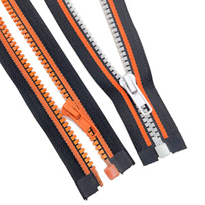 Custom Color Match Sports Plastic <b>Zipper</b> Open-End Fancy Color Stripes for Jumper - Product Image 2