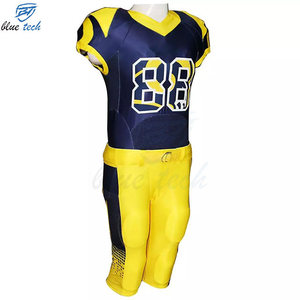 Wholesale Custom American Football Uniform Sublimation Breathable Short Football Jersey Pants Set Club High Quality Custom Logo - Product Image 5