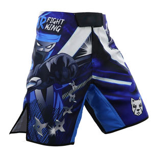 Proveedor de Ropa de Lucha con MOQ Bajo, Directo de Fábrica, Shorts de Grappling Sublimados para BJJ No-Gi MMA, Ropa Deportiva Personalizada con Cierre de Velcro - Product Image 1