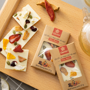 Chocolate blanco con frutas secas y frutos secos, minibar, 27g, venta al por mayor, precio bajo, hecho en Vietnam - Product Image 2