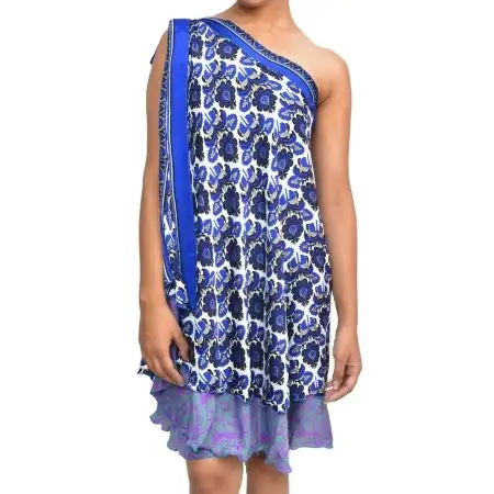 Jupe/robe magique style Sari Vintage pour femme, nouveauté, tenue en soie, de haute qualité, 100 différentes manières de porter, 100%