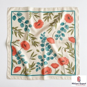 Custom Printed Womens Square <b>Scarf</b> Soft Lightweight Fabric Fashion Accessories OEM ODM Manufacturer Crete Custom Fabric Products - Product Image 6