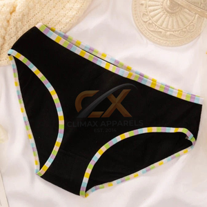 Braguitas Cómodas a Rayas para Mujer – Bragas Diarias de Algodón Suave de Color Liso – Ropa Interior Transpirable y Flexible para Dama OEM/ODM - Product Image 2