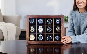 AHTE MANUEXPO UR-065 Wooden Watch <b>Box</b> & Display Case Organizer for Men and Women-Multicolor 10-Slot Jewelry <b>Storage</b> Gift - Product Image 4