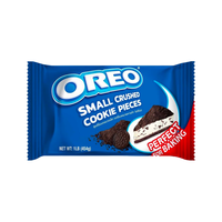 Biscuits écrasés frais 454g, produits de boulangerie certifiés Halal pour desserts, gâteaux, thé Boba et yaourts