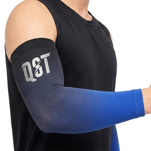 Custom <b>Compression</b> <b>Arm</b> <b>Sleeves</b> Breathable UV Protection Sports <b>Sleeves</b> for Basketball Running Custom Logo OEM - Product Image 4