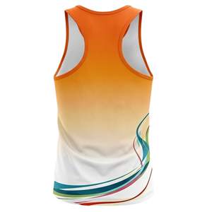 Camiseta Deportiva sin Mangas Sublimada con Logotipo Personalizado, Cuello Redondo, Secado Rápido, Poliéster Ecológico de Alta Calidad, MOQ Bajo - Product Image 3