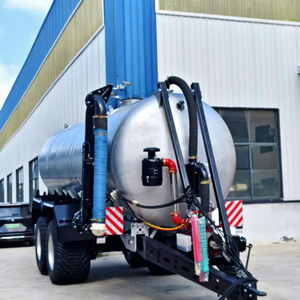 Citerne à lisier de type tracteur avec bras de remplissage automatique | Épandeur d'engrais liquide sous vide pour la gestion du fumier agricole - Product Image 1