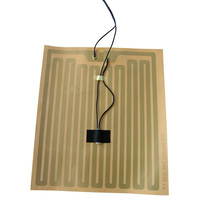 Plaque chauffante flexible en polyester PET 5"x5" à haute efficacité et chauffage rapide pour veste connectée