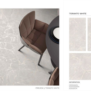 Carreaux de porcelaine émaillée polie de qualité supérieure avec surface sculptée, développés pour les applications murales et de revêtement de sol de grande envergure. - Product Image 1