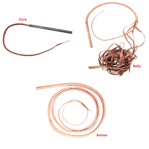 Fouet de combat Sairex personnalisé robuste de 06 à 16 pieds, 16 tresses en cuir noir, avec support de ventre, fouet pour cheval WP-1101 - Product Image 5