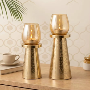 Support de bougie décoratif en métal vintage fait main, durable, style antique, pour la maison et les mariages, par Unicorn Handicrafts - Product Image 6