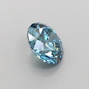 Diamant CVD créé en laboratoire, taille ronde, couleur bleu vif fantaisie, clarté VVS2, polissage excellent, qualité supérieure, pierre non montée pour bague. - Product Image 4