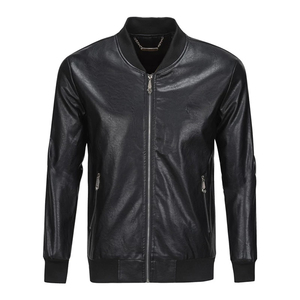 Nouvelle veste en cuir streetwear pour homme, imperméable, coupe-vent, respirante, écologique, pour la saison hivernale, couleur et taille personnalisées, haute qualité - Product Image 3