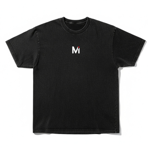 Camiseta Retro de Estilo Cuadrado para Hombre, Lavado Ácido, Tejido Pesado, Hombros Caídos, Estilo Urbano, Impresión de Logotipo Personalizado, Camiseta Lisa en Blanco - Product Image 1