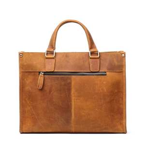 Maletín de Cuero Genuino Resistente para Portátil, para Hombres de Negocios, Ejecutivos, Uso Diario, Ecológico y Ligero - Product Image 2