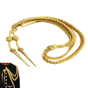 Green <b>Braided</b> Draw <b>cord</b> Aiguillette Strand Uniform <b>Cord</b> Classical Style Garment - Product Image 5