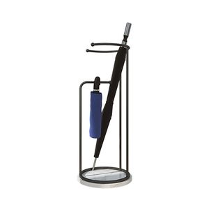 Elegante Soporte para Sombrillas de Metal, Base Decorativa para el Hogar, Soporte para Sombrillas de Metal con Recubrimiento Negro, Tipo Moderno - Product Image 1