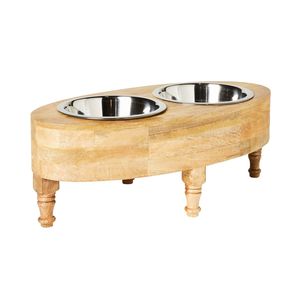 Tazón de Madera Natural Ecológico y Duradero para Perros, para Comida y Agua, Producto Promocional para Mascotas - Product Image 4