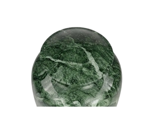 Urnes funéraires en métal fini marbre vert pour cendres humaines crémées, pot de rangement pour restes, urnes commémoratives de crémation - Product Image 5