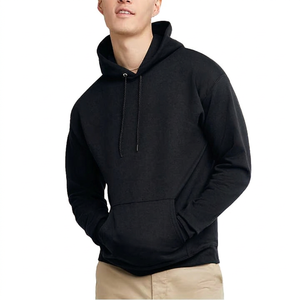 Sudadera con Capucha para Hombre, 100% Algodón Francés, Corte Regular, Color Sólido, Informal, para Invierno, Impermeable y Resistente al Viento, 2 Piezas - Product Image 2