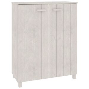 Scarpiera HAMAR legno massello pino 33.5 scarpiera "x 15.7" x 42.5 "colore bianco scarpiere - Product Image 2