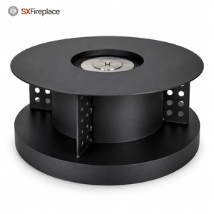SXFireplace <span class=keywords><strong>Bruciatore</strong></span> per Caminetto a <span class=keywords><strong>Bioetanolo</strong></span> Manuale in Acciaio Inox Rotondo 300 X 105 mm - Product Image 1