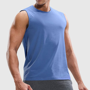 Men's Summer New Design Stretchy <b>Tank</b> <b>Top</b> Round Neck Cut Out Vest Running Wear Outdoor Fashion Breathable <b>Loose</b> Fit Quick Dry - Product Image 6