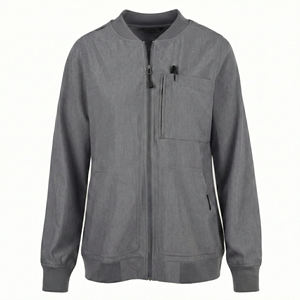 Blouse médicale style bomber personnalisée à prix de gros, uniforme d'infirmière ajusté avec porte-badge, blouses de travail pour infirmières - Product Image 6