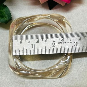 Custom Handmade Resin Bangle Bracelet with <b>Mother</b> of Pearl Inspired Finish Luxury Decorative Fashion Jewelry for Women - Product Image 5