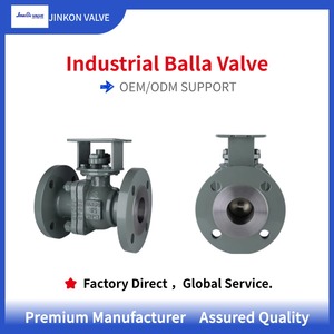 Válvula de Esfera Padrão API 6D DN50 PN16 WCB em Aço Fundido com Acabamento em Aço Inoxidável, Válvula Industrial de Água em 2 Peças - Product Image 2