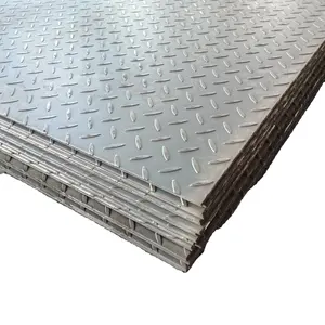 alloy steel sheet Q235B Sm490 Ss400 Q345b Q345b S355j0 Checker Plate Mild Steel Chequered Plate for Anti-Slip