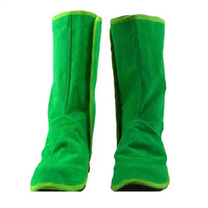 Couvre-chaussures de soudeur en cuir de vachette pleine fleur ignifuge de qualité supérieure, certifiés CE, antistatiques et résistants à la chaleur jusqu'à 1000°C - Product Image 6