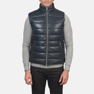 Gilet matelassé d'hiver pour homme, isolé, résistant à l'eau, coupe-vent, fermeture éclair, léger, sans manches, pour le travail, la pêche, la randonnée - Product Image 4
