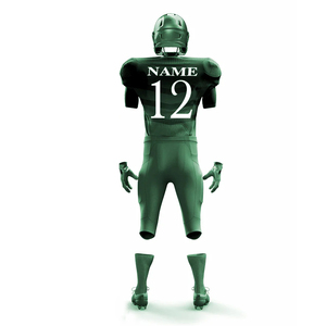 OEM Custom American Football Uniform Sets Latest Design Breathable Moisture-Wicking Jersey Short Sleeves Heat-Transfer Printing - Product Image 3